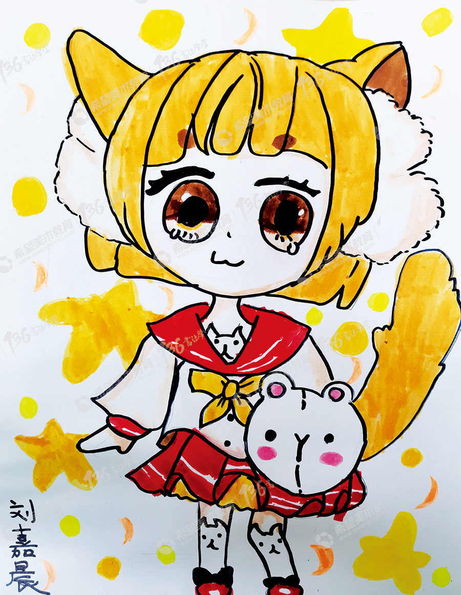 姓名：刘嘉晨--作品：Q版动漫人物-拷贝