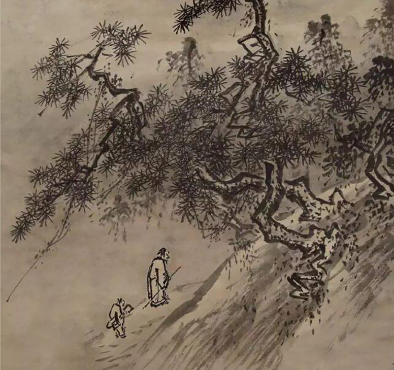 《春山积翠图》局部